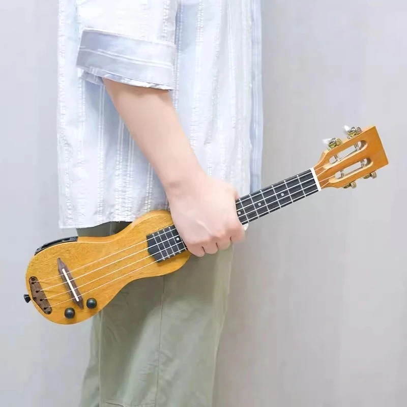 

Silent Ukulele Multifunctional Bluetooth Ukulele 21 Inches Wooden Adults Children Ukulele Beginners Home Practice Ukuleles