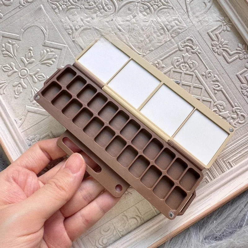 50/60/100 مللي متر لوحة سيراميك ألوان مائية حزمة فرعية صندوق رسم طالب في الهواء الطلق السفر اللوحة العمل تلوين لوازم الفن #6