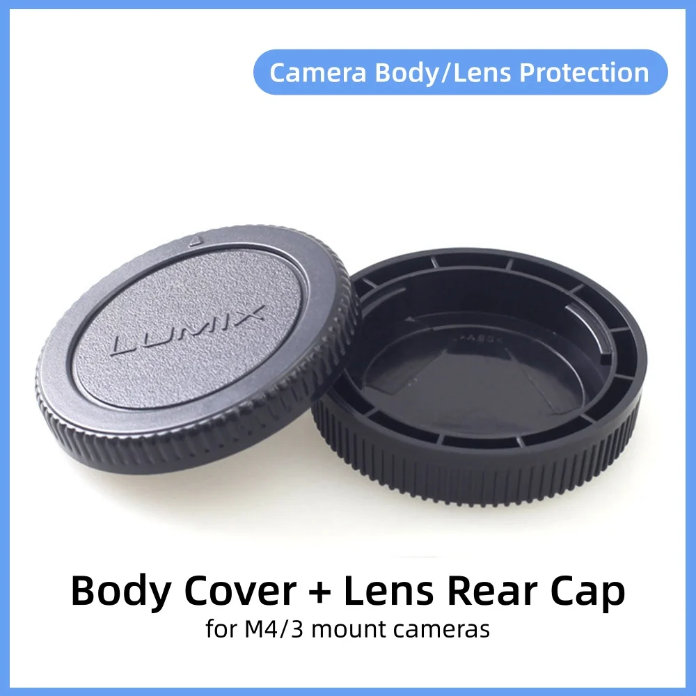 Tapa Trasera de Lente y Cubierta de Cuerpo de Cámara para Olympus EM10 Panasonic Lumix GH7 GH6 GH5 GH5S GH4 G9II G9 G85 G95 GX9 GX85 M43 Accesorios