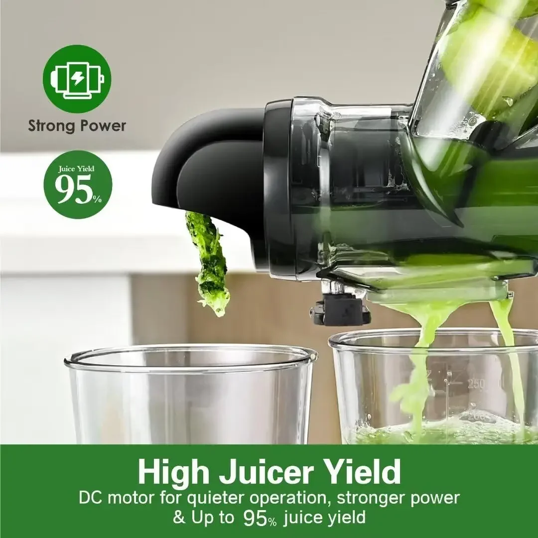 Pequena imprensa fria mastigando Juicer máquina, legumes e frutas, único serviço, uso diário