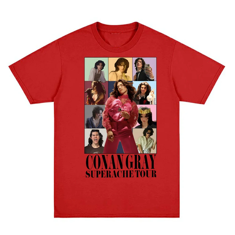 

CONANGRAY THEERAS Tee Conan Gray Summer NEW Sleeve High Quality Graphic Printing Tee-shirt Korean Style 100%Cotton Sleeve TEES