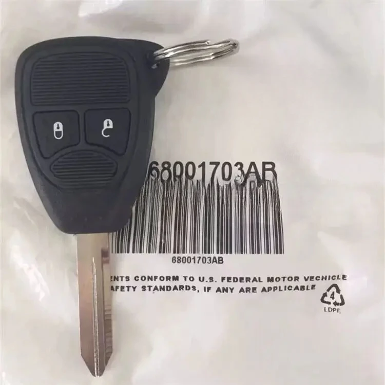 Key Fit for Jeep Compass, Patriot, Wrangler 2007 and 2018 Genuine OE 68001703AC