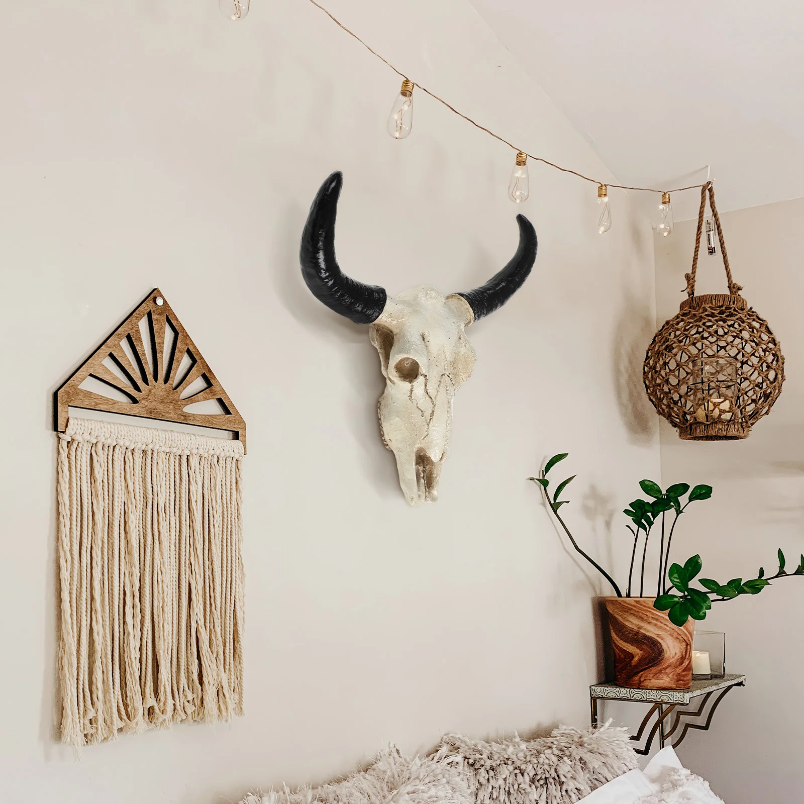 

Cow Skull Ornament Wall Hanging Bull Skull Decorations Animal Craft Decor cow skull head bull skull wall decor