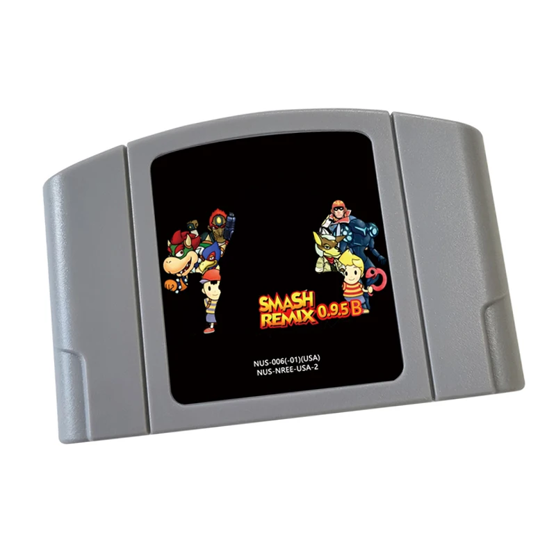 Smash remix 0.95  Video Game Cartridge Card - Compatible model N64 – English - US Version