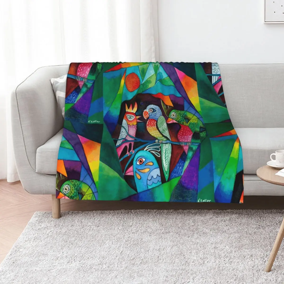 Feathered Friends Throw Blanket Personalized Gift blankets ands Shaggy warm for winter Blankets For Sofas Bed Blankets
