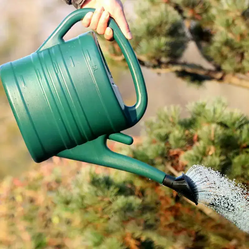 5L Plastic Watering Can Garden Essential Watering Can Indoor Outdoor Light Weight Cans Watering Can Family Gardening Garden