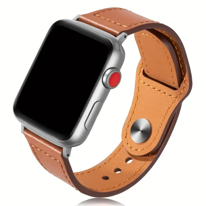 حزام من الجلد لساعة أبل الترا 2 49 مللي متر 41 مللي متر/45 مللي متر 44 مللي متر 40 مللي متر 38 مللي متر/42 مللي متر سوار المعصم حزام لسلسلة iWatch 10 9 8 7 4 5 6 se #1