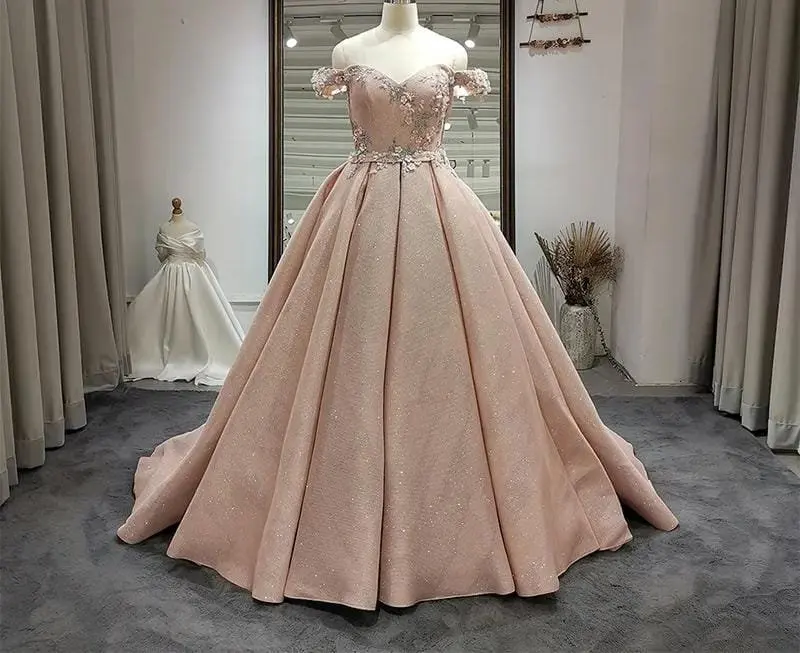 Vestido de noite renda rosa com flor, sem alças, para dama de honra, casamento, 2024