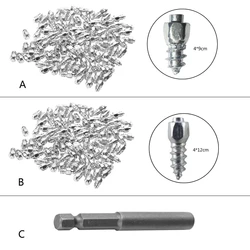 100Pcs Universal Wheel Tire Studs Screws Spikes Drop Shipping