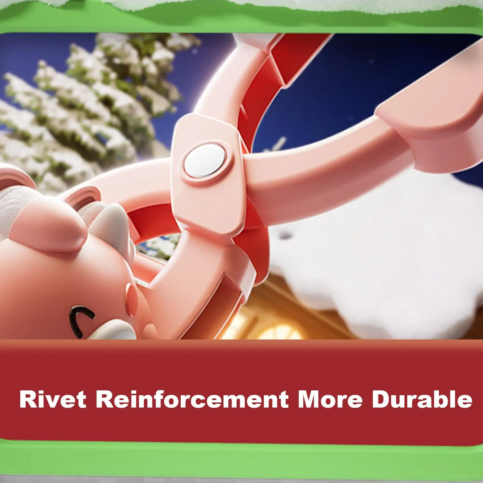 صانع كرات الثلج على شكل حيوان، مشبك على شكل دجاجة، ألعاب كرات الثلج للأطفال والكبار في الهواء الطلق والحديقة والفناء الخلفي لعبة عيد الميلاد الشتوية #6