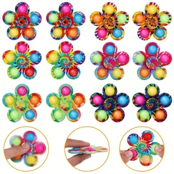 12/24 Pcs Fun Colorful Bubble Spinner Kids Birthday Party Favors Classroom Prizes Carnival Christmas Wedding Guest Gifts Pinata