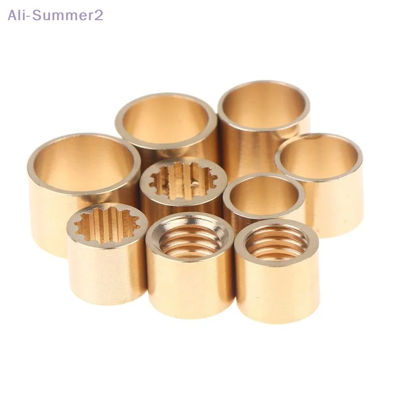 {MX} 10Pcs 9/10/11/12/13mm Brass Cue Joint Collar DIY Snooker Billiards Pool Cue Tip Ferrule Joint Repair Parts