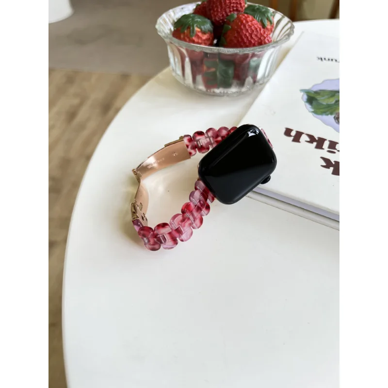 Полимерный браслет для Apple Watch Band 44 мм 40 мм 45 мм 41 мм 38 мм 42 мм, сменный Браслет для iWatch Series 8 Ultra 7 SE