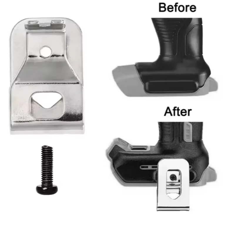 

Крепления-крючки для ремня с винтами для дрелей-шуруповертов Ryobi/Ridgid, аксессуары для держателей, нержавеющая сталь, детали для электроинструментов 5.0 1 R