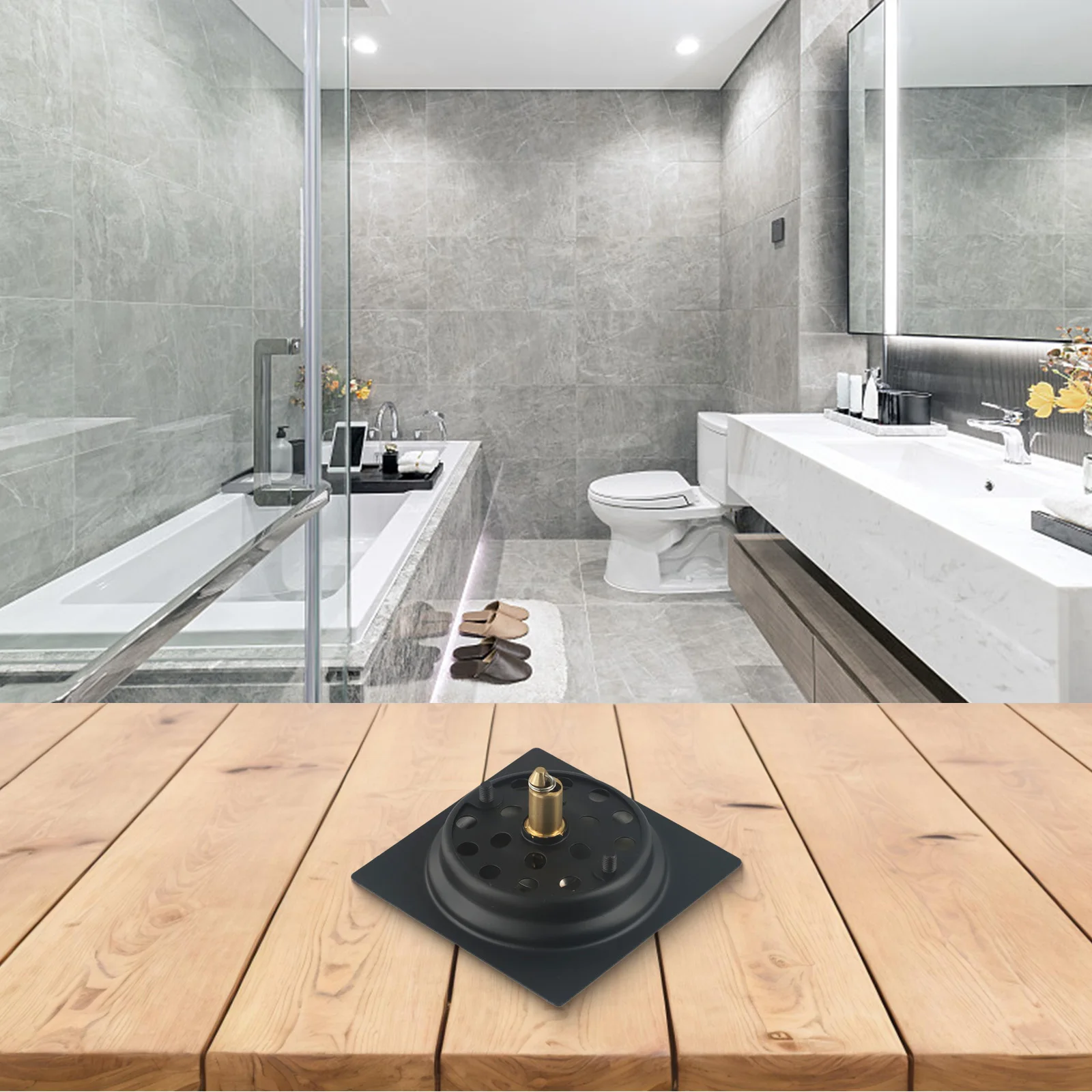 

Anti-clogging Floor Drain Large Drainage Floor Drain Anti-clogging Hole Design Convenient Push-type Design Easy To Use