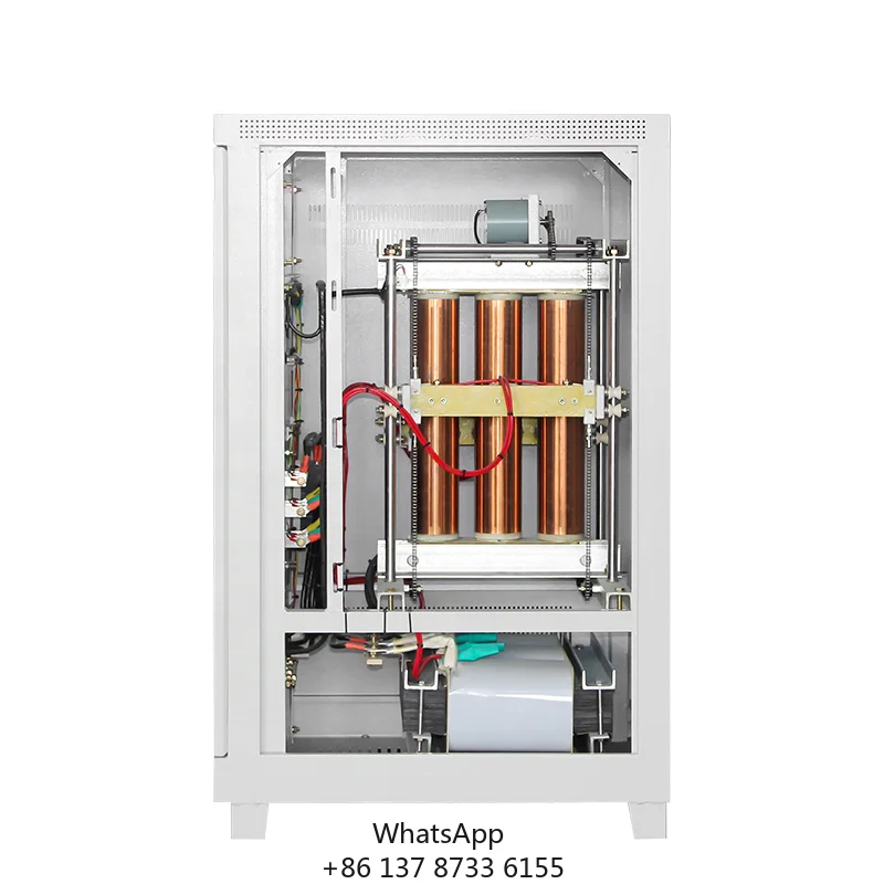 Single Three Phase Contact Type 50kva 50kw 60kva 60kw Led Digital Display Automatic Voltage Regulator Stabilizer