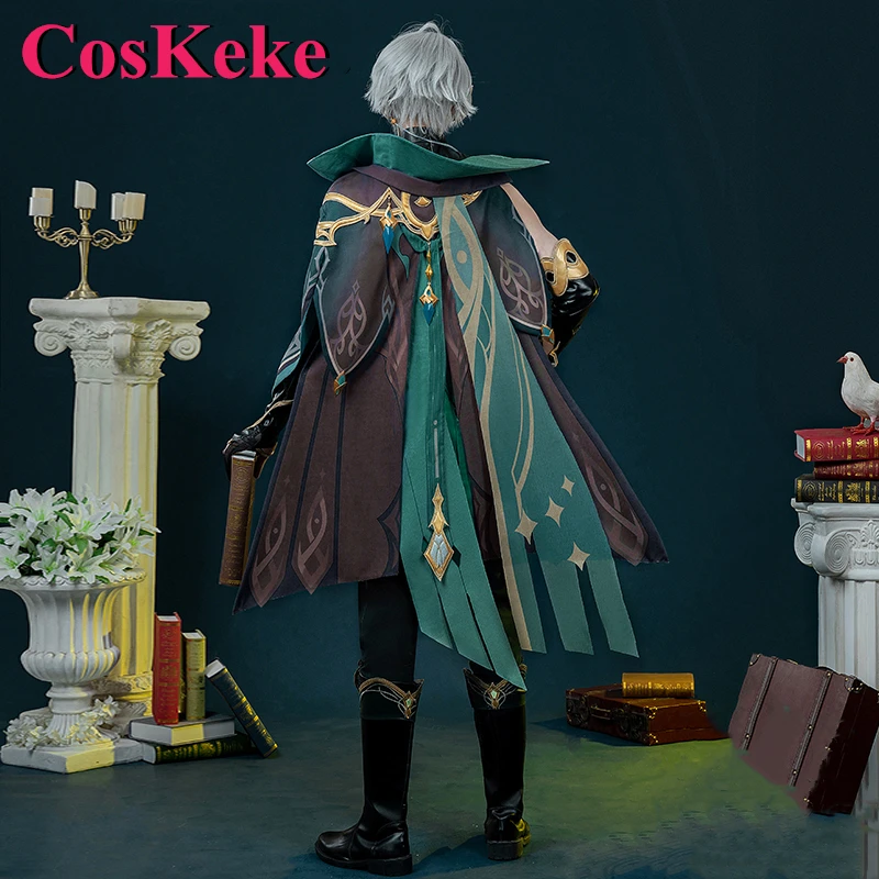 CosKeKe Alhaitham Cosplay Kostüm Spiel Genshin Impact Hübsche Mode Kampf Uniform Männer Halloween Party Rolle Spielen Kleidung