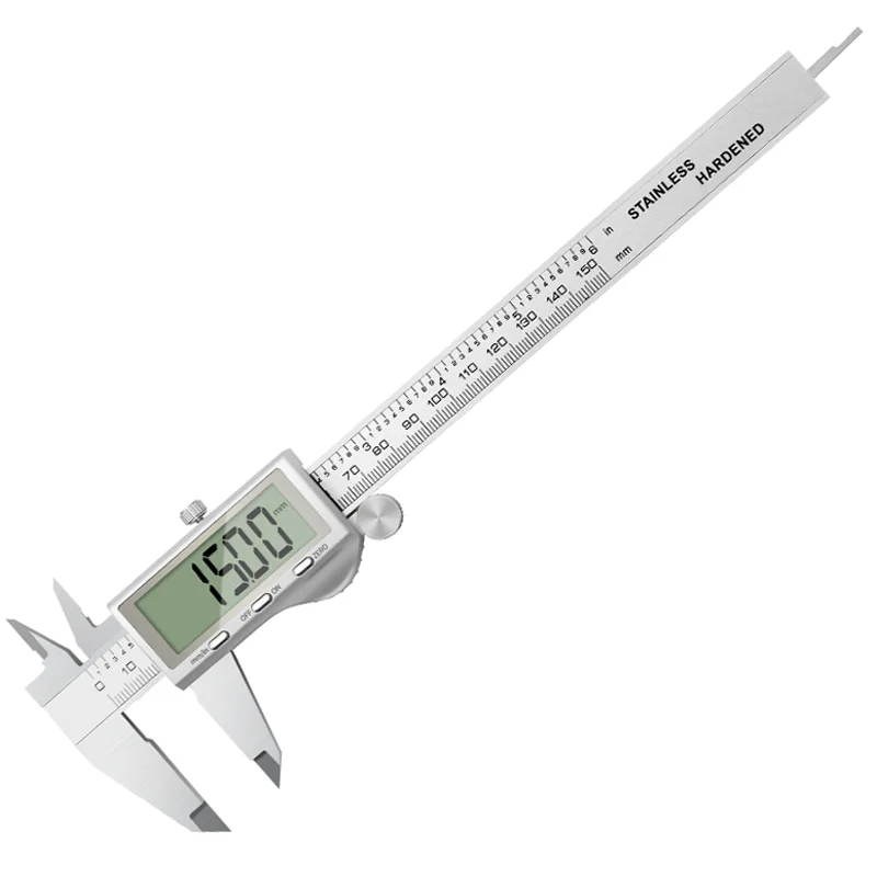 Digital Vernier Caliper Large LCD Screen 150 mm 6 inch Caliper Metal Vernier Caliper Manufacturers Measurement Tool