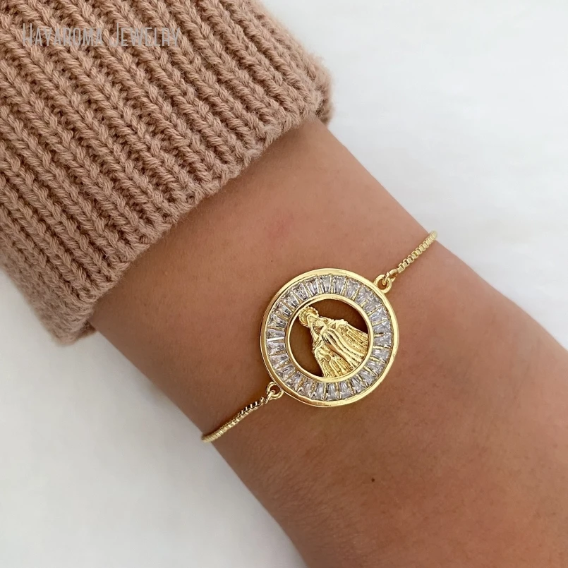 

10Pcs Miraculous Medal Bracelet Religious Virgin Mary Catholic Gift Catholic Jewelry