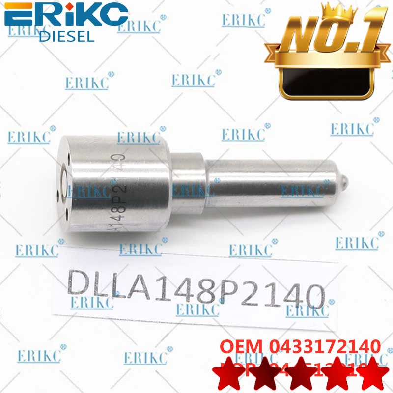 ERIKC DLLA148P2140 Diesel Engine Oil Burner Nozzle DLLA 148 P 2140 OEM 0433172140 High Quality DLLA 148P 2140 for 0 445 120 196