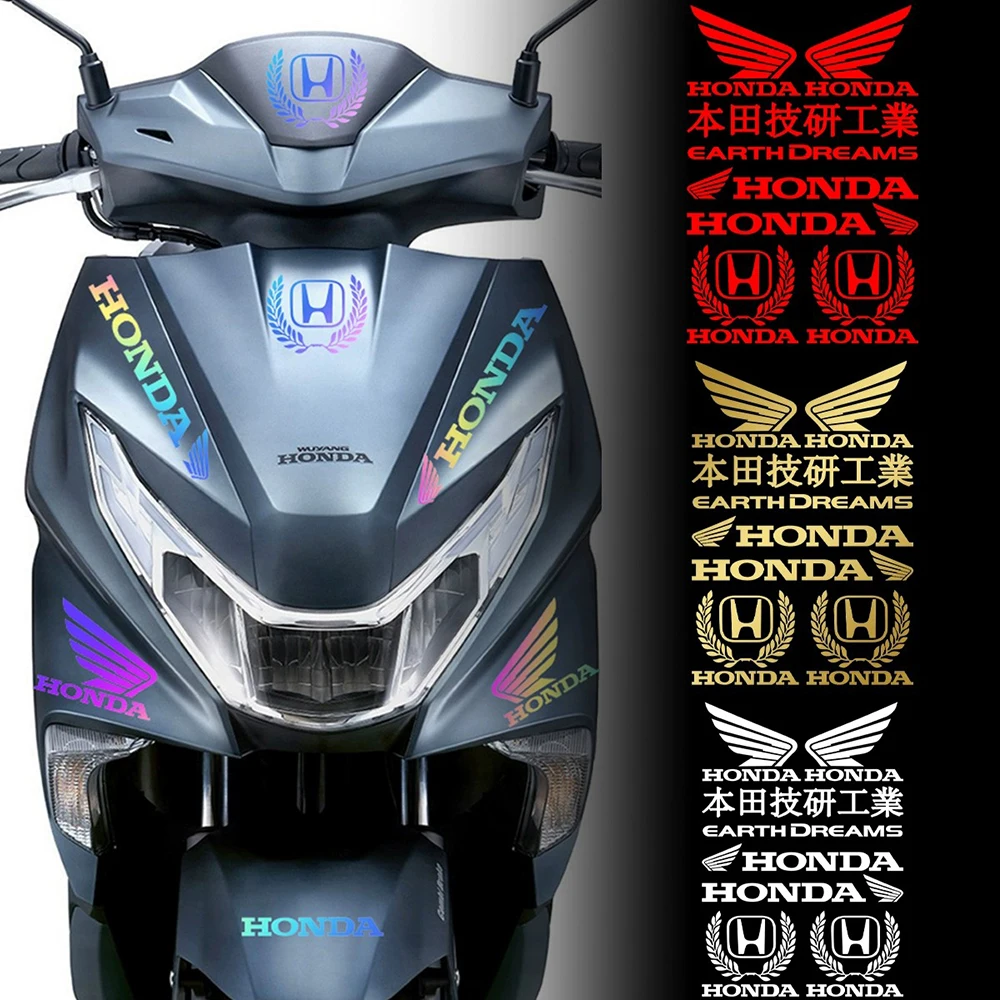 

HONDA Motorcycle Tank and Helmet Reflective Stickers Logo Decals Kit for Honda CBR600RR CBR1000RR CB650R CB1000R FMX650