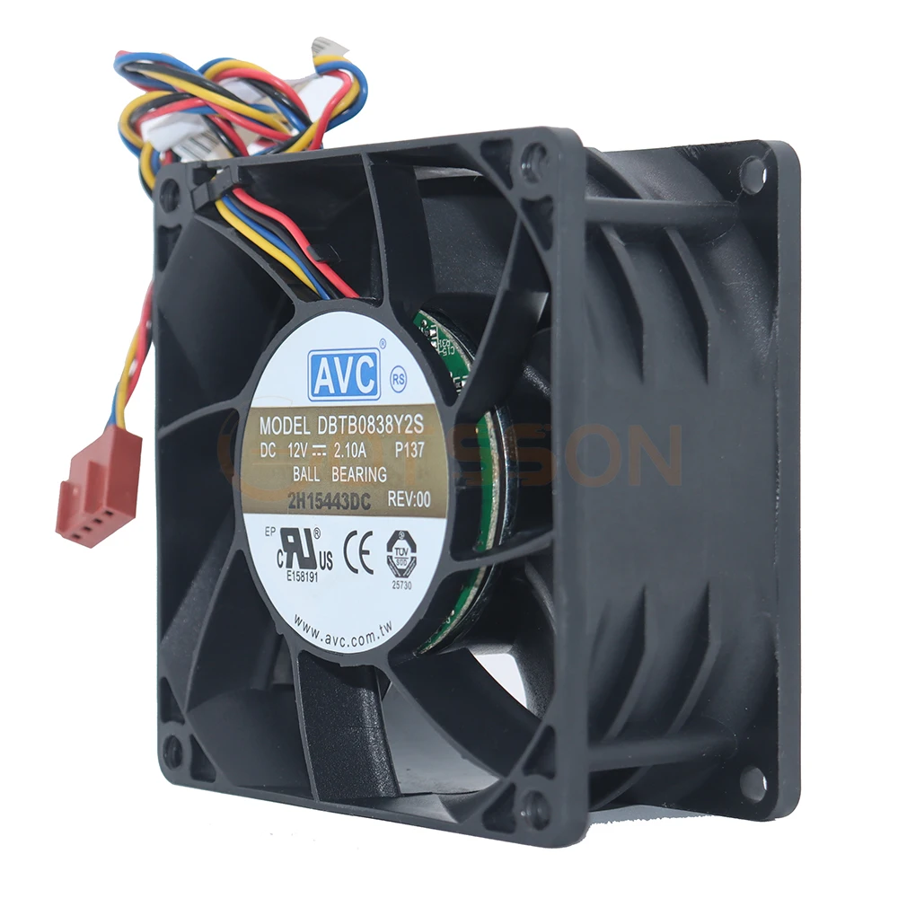 High Speed Dbtb0838y2s DC12V 2.1a 8038 four wire motorcycle power supply booster violent fan