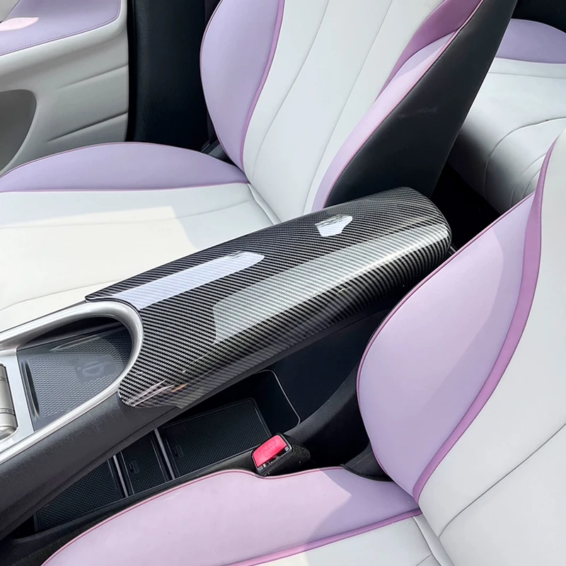 For Byd Dolphin 2022 2023 Abs Auto Console Armrest Box Panel Car Central Armrest Boxs Cover Protective Accessories