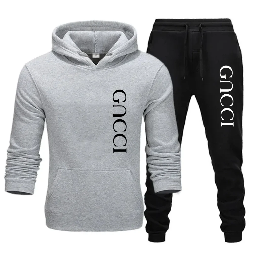 2025 New Men's Woman's Fashion Leisure Sportswear Outdoor Hoodie Set Sports Luxury Hoodie+Pants Set Clothing