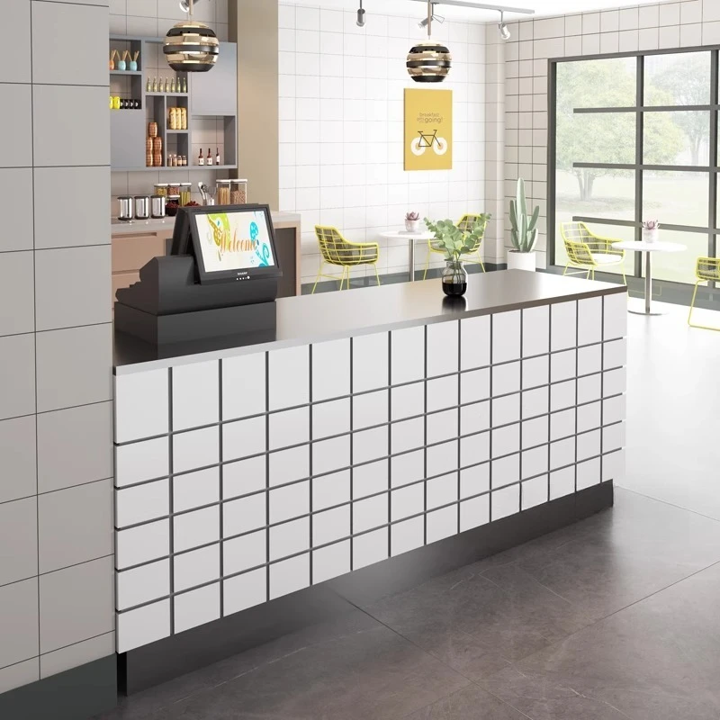 Counter Simple Modern Stainless Steel Front Desk Clothing Dessert Shop