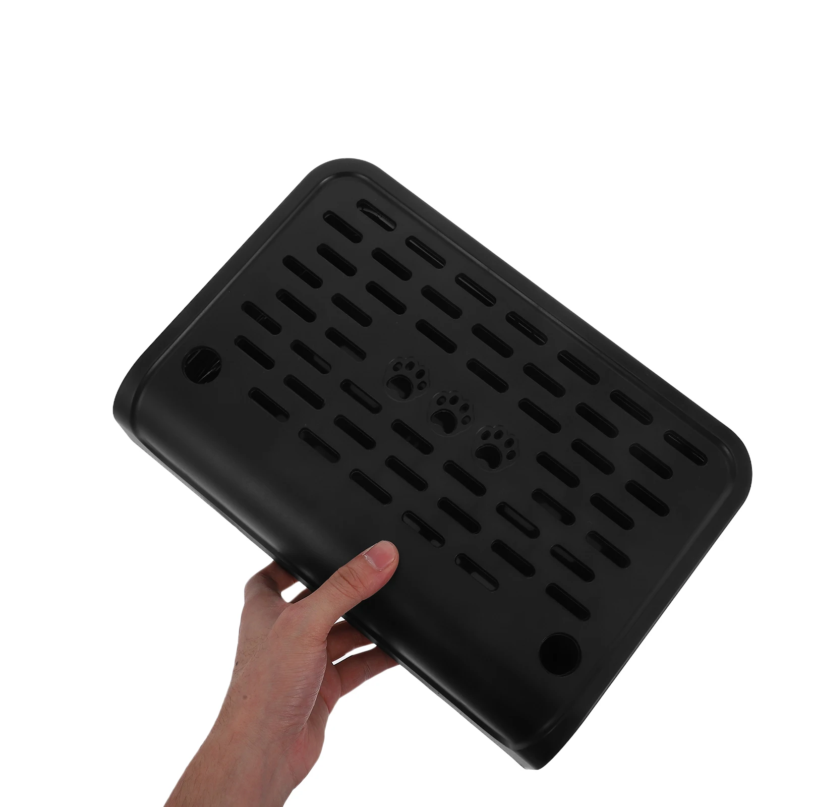 

Elevated Black Plastic Cat Litter Ramp Filter Function Scenario Small Elderly Cats Litter Box Pedal Step Stool Ramp