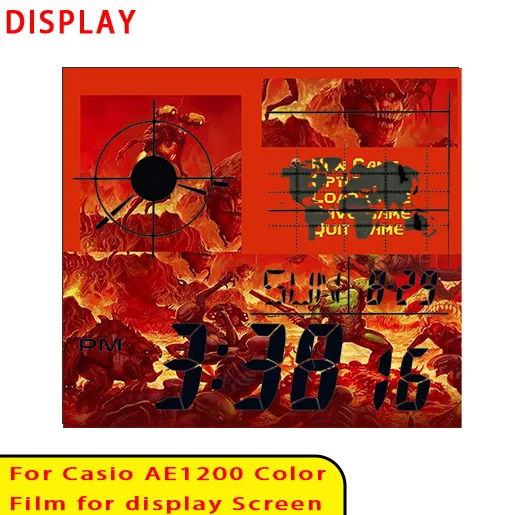 Farbbildschirm-Filtersets für Casio AE1200 Display Gradient Filter Royale Mod Hochwertiges Modellierzubehör