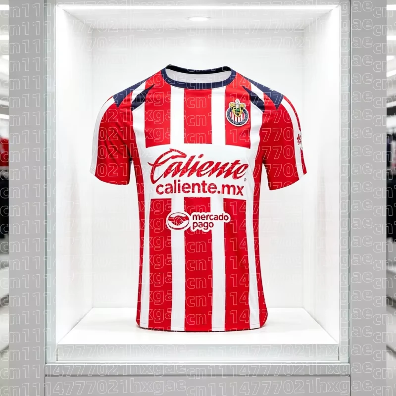 2026 New Mexican Super Guadalajara Home Sports Shirt, Quick Drying and Breathable Loose Casual Unisex T-shirt Family Kids Tees
