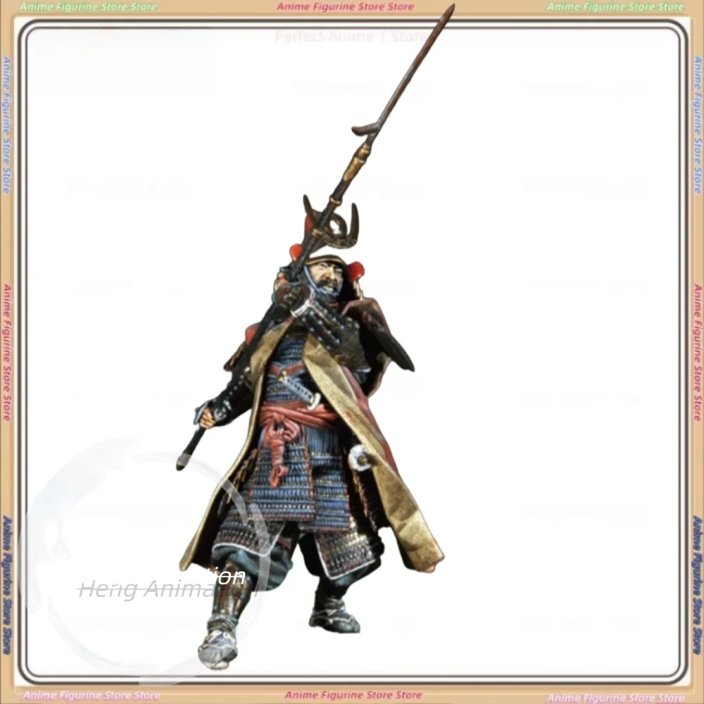 

90 мм 1/20 масштабная фигурка из смолы, модель комплекта, миниатюрный древний самурай, общий хобби, диорама в разобранном и неокрашенном виде