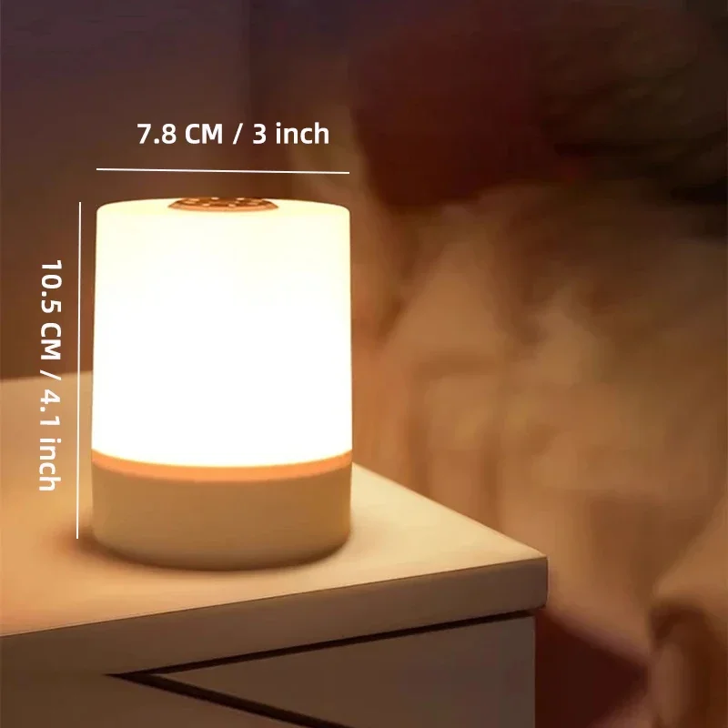 Touch Night Lamp 3 Modes Dimming Bedroom Bedside Lamp USB Charging Night Light Ambient Light Soft Light Table Lamp For  Gift Led