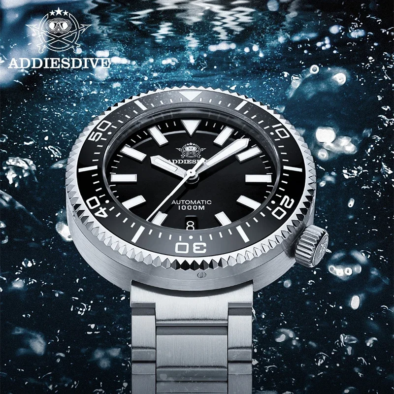 2024 ADDIESDIVE 1000m Diver Watch NH35 Automatic Sapphire Mechanical Men\'s Watch Stainless Steel BGW9 Luminous Diving Wristwatch