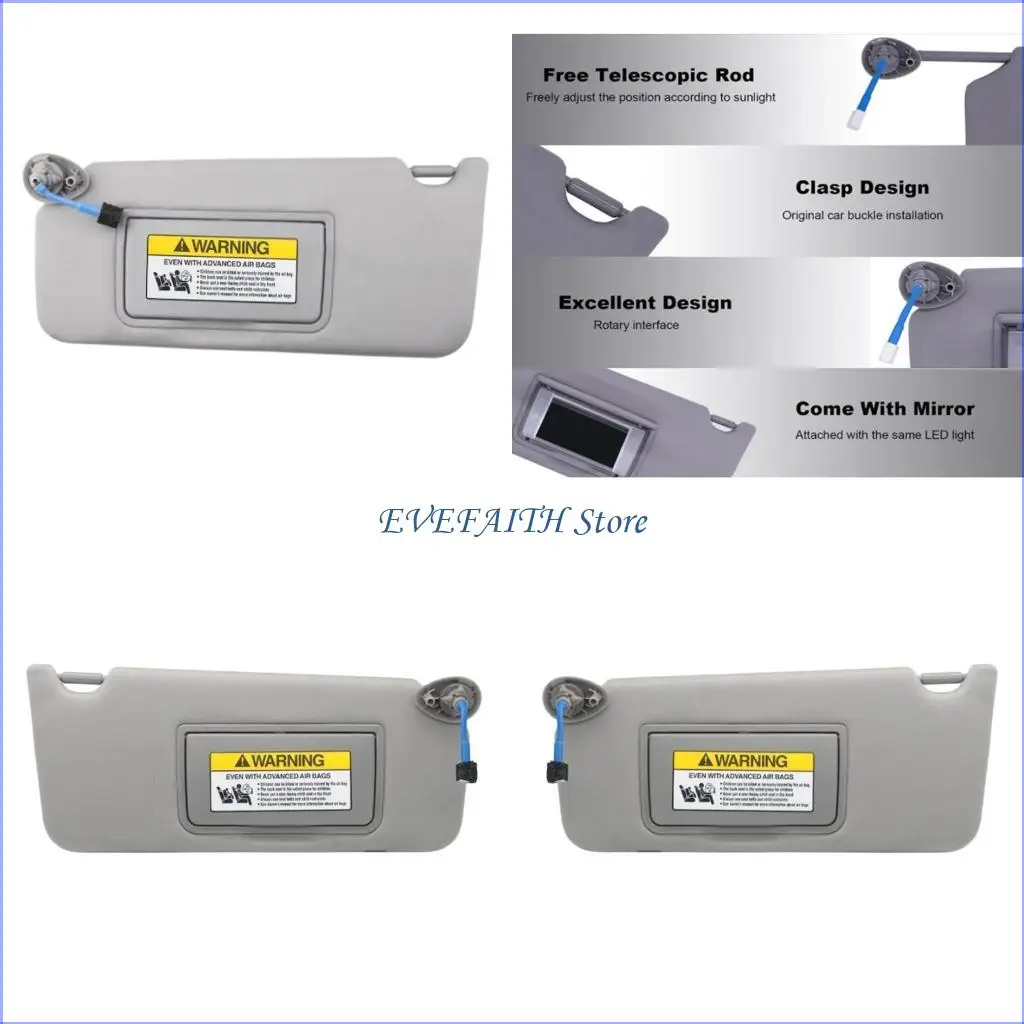 

Многофункциональный солнцезащитный козырек 124B с подсветкой автомобильных солнцезащитных козырьков заменяет 83280TA5A51ZA