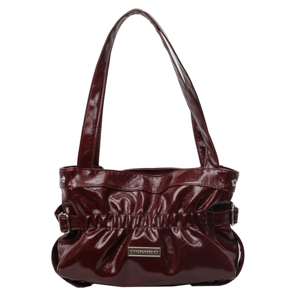 مطوي حقيبة تحت الإبط حقيبة كتف الموضة سعة كبيرة حقيبة يد عادية بلون حقيبة الإبط أنيقة لقضاء عطلة الحفلات