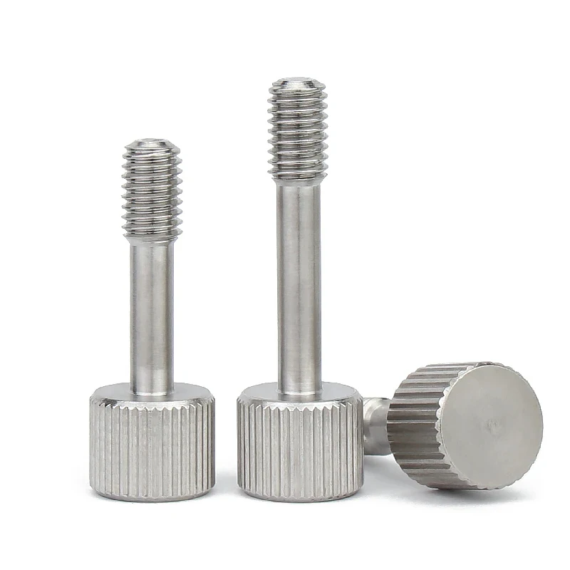 

SUS304 Stainless Steel Waisted Shank Thumb Screws Flat Knurled Hand Tightening Fasteners Tamper Resistant Design M3 M4 M5 M6