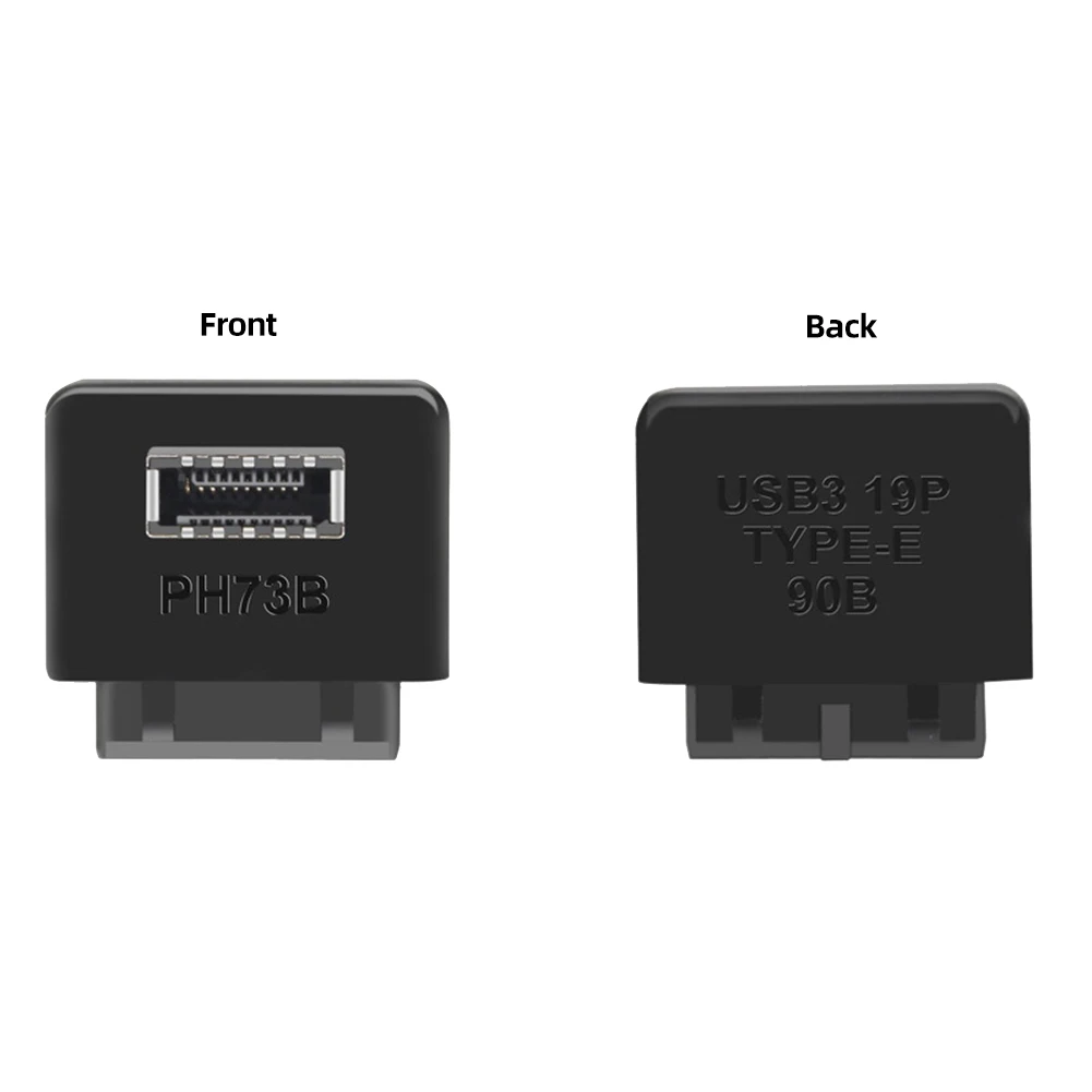 USB3.0 19/20P Naar TYPE-E Adapter Max. Transmissiesnelheid 10Gbps Voorpaneel Adapter Interne Verticale Converter Plug voor moederbord