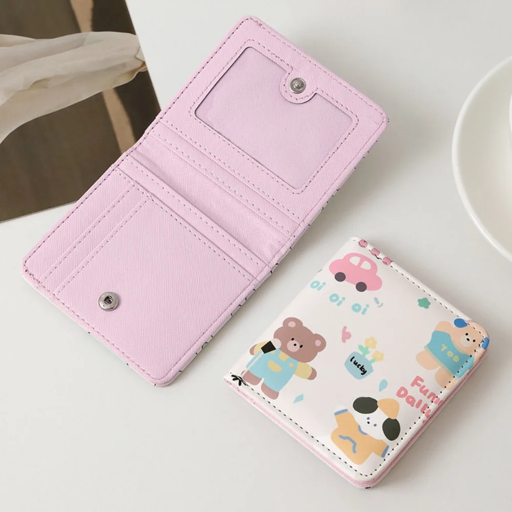 

New Cartoon Wallet Kawaii PU Leather Business Card Case Cute Mini Storage Bag