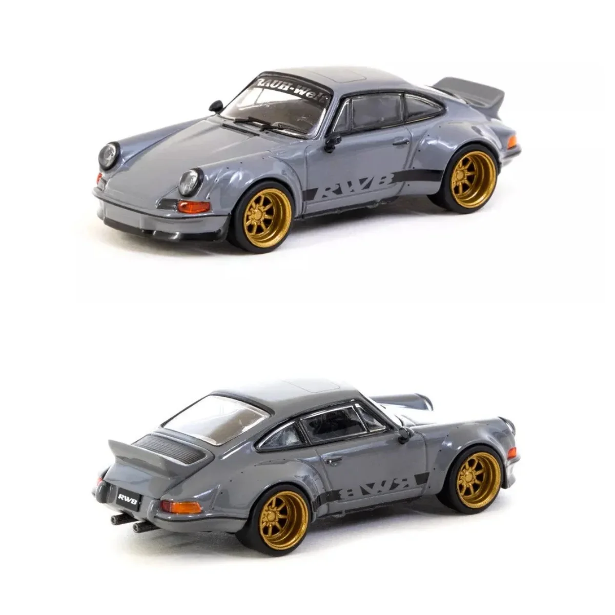 Tarmac Works HOBBY64 Grey RWB 964 Backdate 1:64 Scale Diecast Car Diecast Car Model Car Collection Limited Edition Hobby Toys