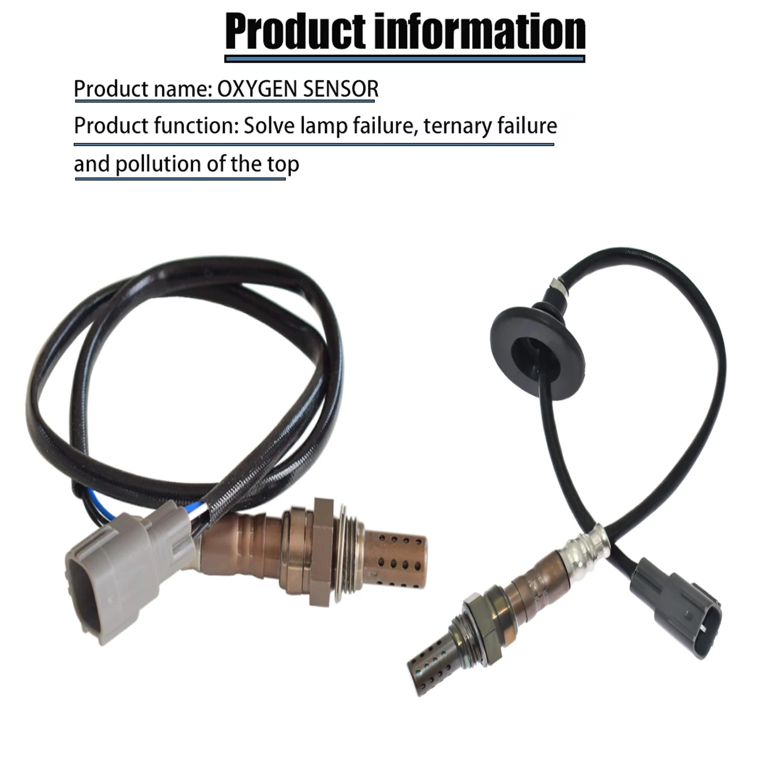 2pcs Front Rear Lambda Probe O2 Oxygen Sensor 89465-12540 89465-12550 for Toyota Corolla 1.6L 3ZZFE 1999-2002 DOX-0267 DOX-0205
