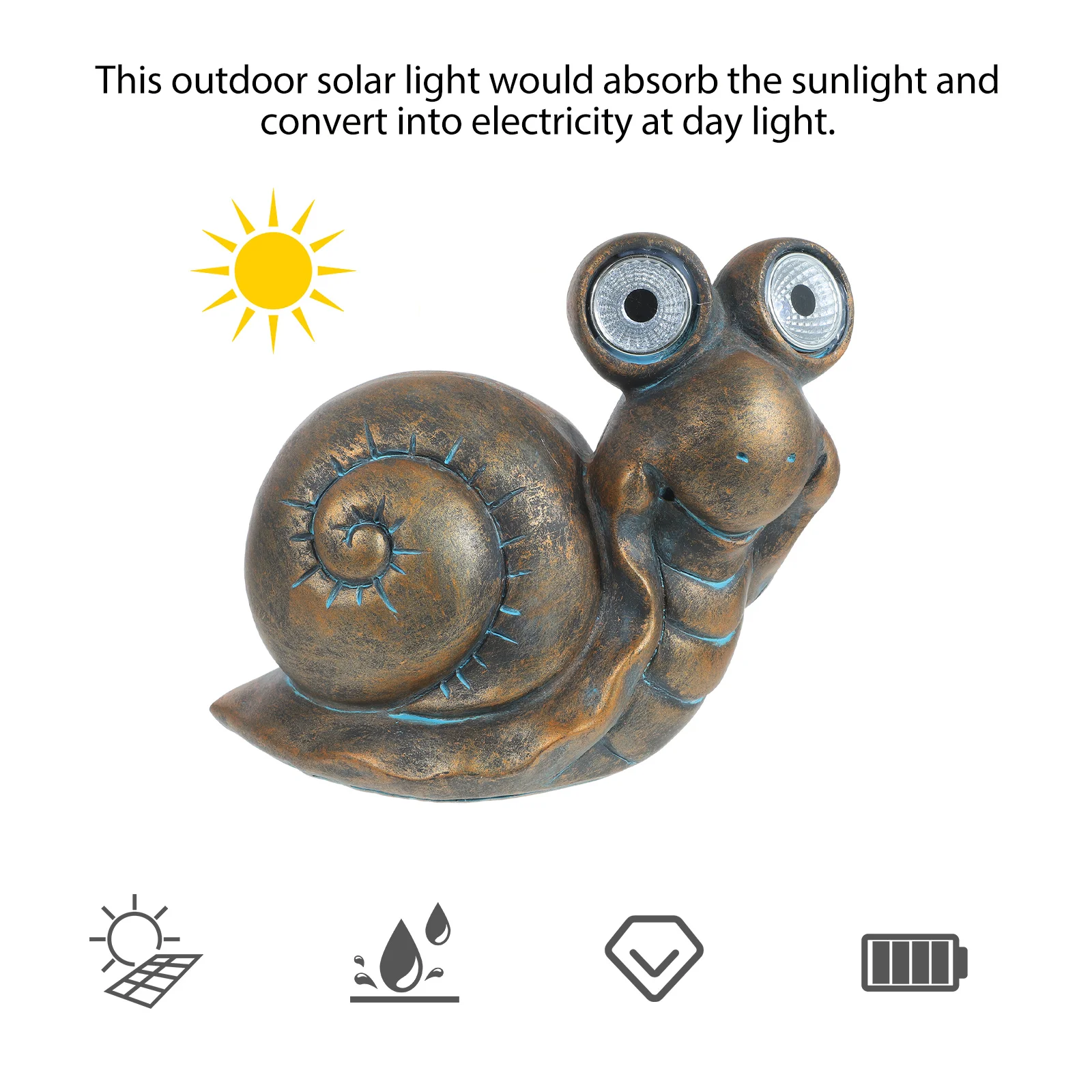 

Solar Animal Decorative Lamp Outdoor Solar Lights Snails Powered Waterproof LED Decorative Lamp Garden Lighting