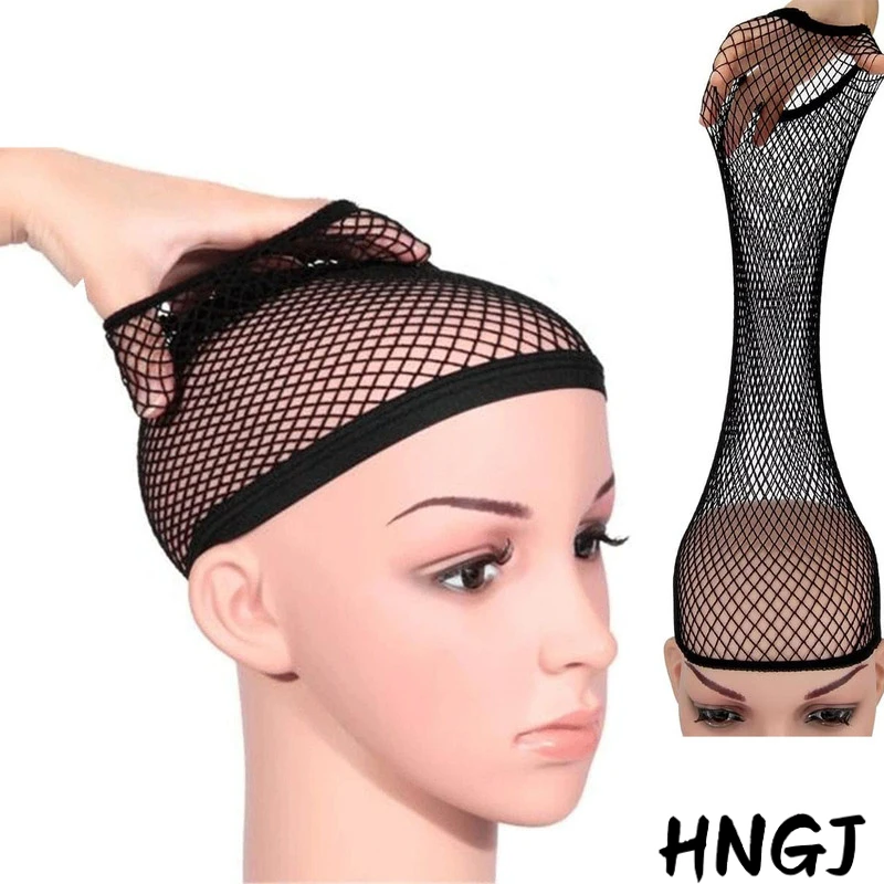 

2026 Nylon Hair Net New Stretchable Elastic Hairnets Fashion Mesh Weaving Wig Caps For Women Making Wig Tools