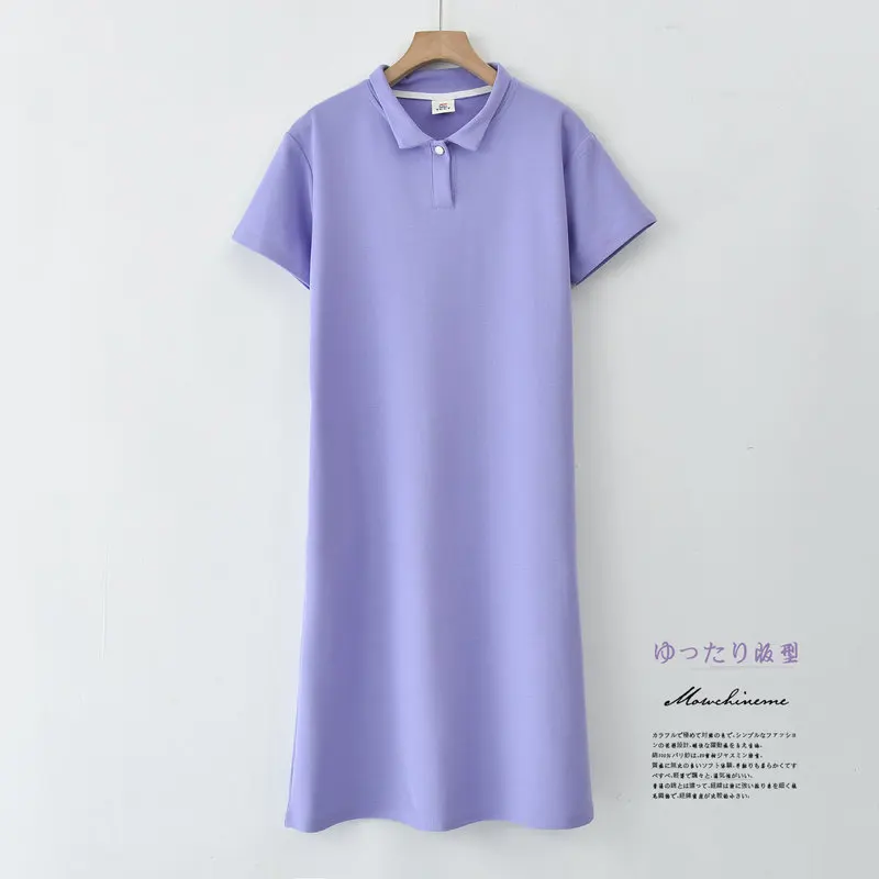 Spring Summer Casual Lapel Shirt Cotton Comfortable Nightgowns Female High Quality Night Dress For Women Outside Wear Nightshirt