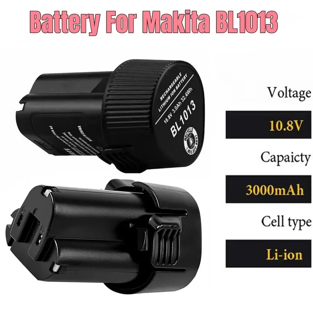 10.8V 3.0Ah True Capacity Lithium Ion Battery LCT203W 194550-6 194551-4 195332-9 DF030D Makita BL1013 BL1014 BL1013BL1014