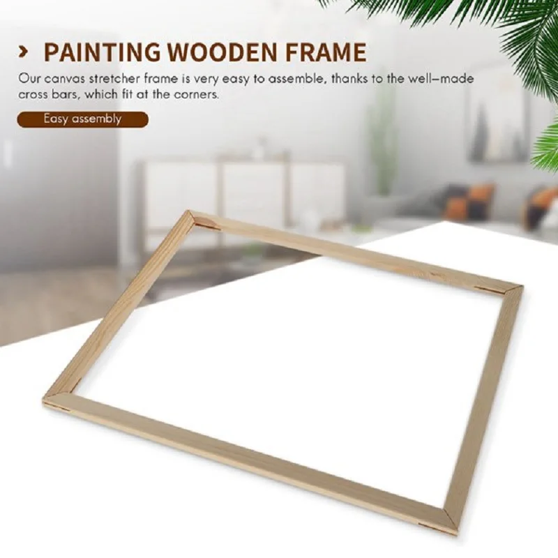 40X50 cm Wooden Frame DIY Picture Frames Art Suitable for Home Decor Painting Digital Diamond Drawing Paintings