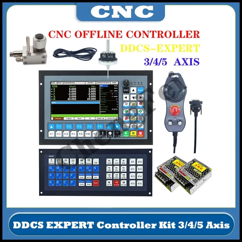 CNC Controller V2 DDCS EXPERT M350 3axis4axis5Axis 1Mkhz Support Close-Loop Stepper Sevro/Double Yaxis ATC Replace DDCSV3.1