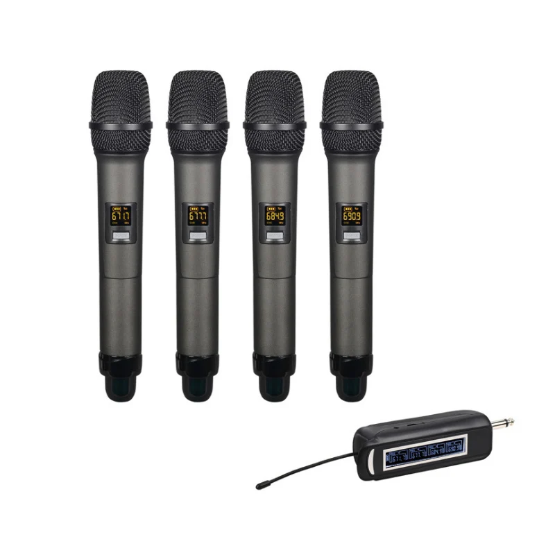 

Universal microphone wireless microphone one to four u-segment FM outdoor stage performance KTV professional conference