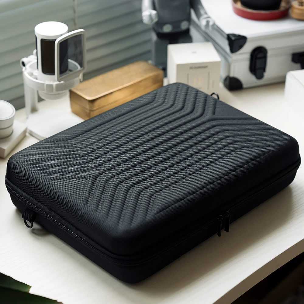 Original design magnetic axis mechanical keyboard storage bag 2 mice shoulder notebook ammunition case portable hard bag